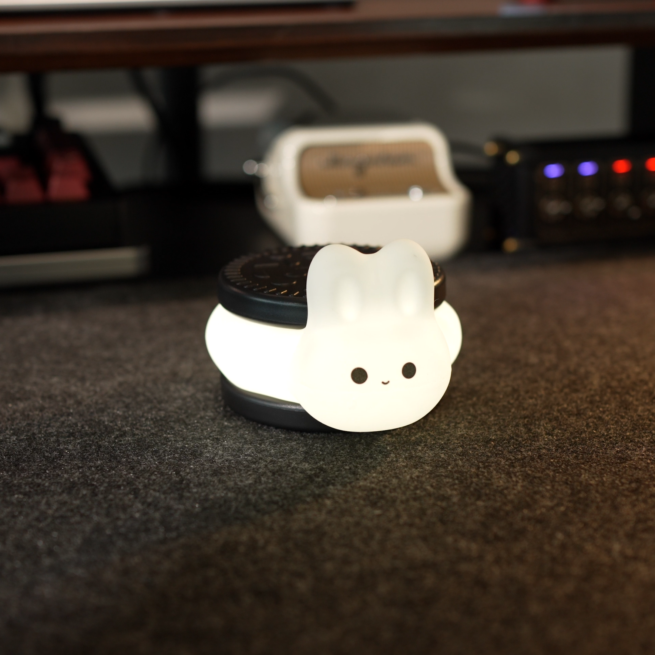 Cream Rabbit LED Lamp