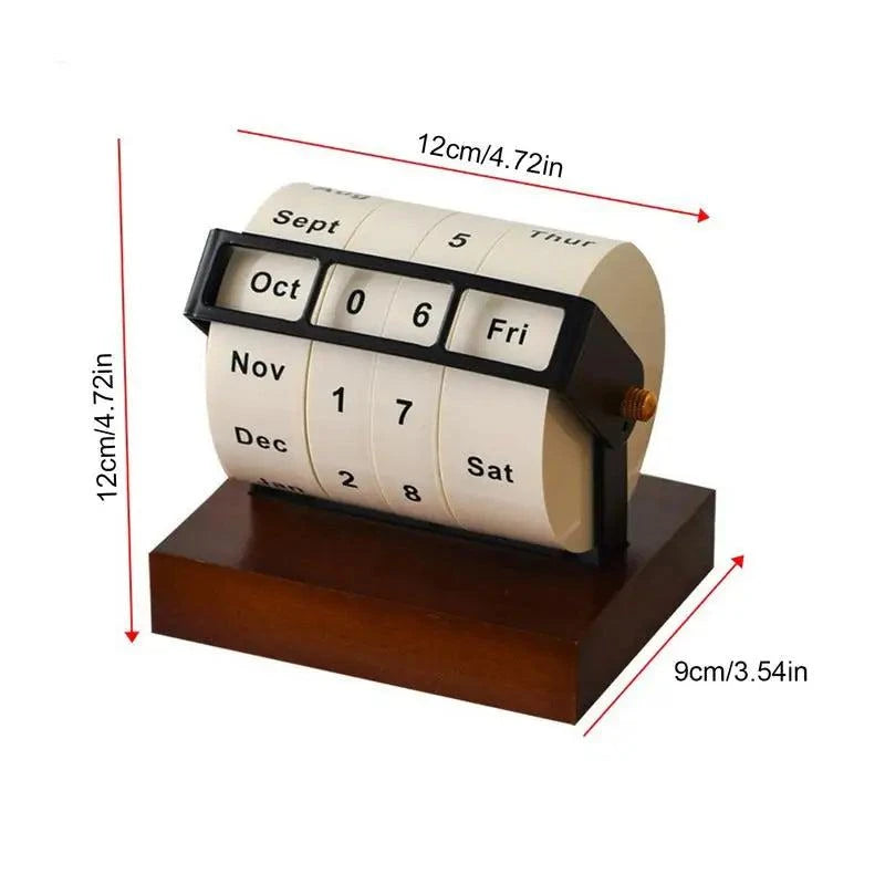 Minimal Manual Rotating Desktop Calendar