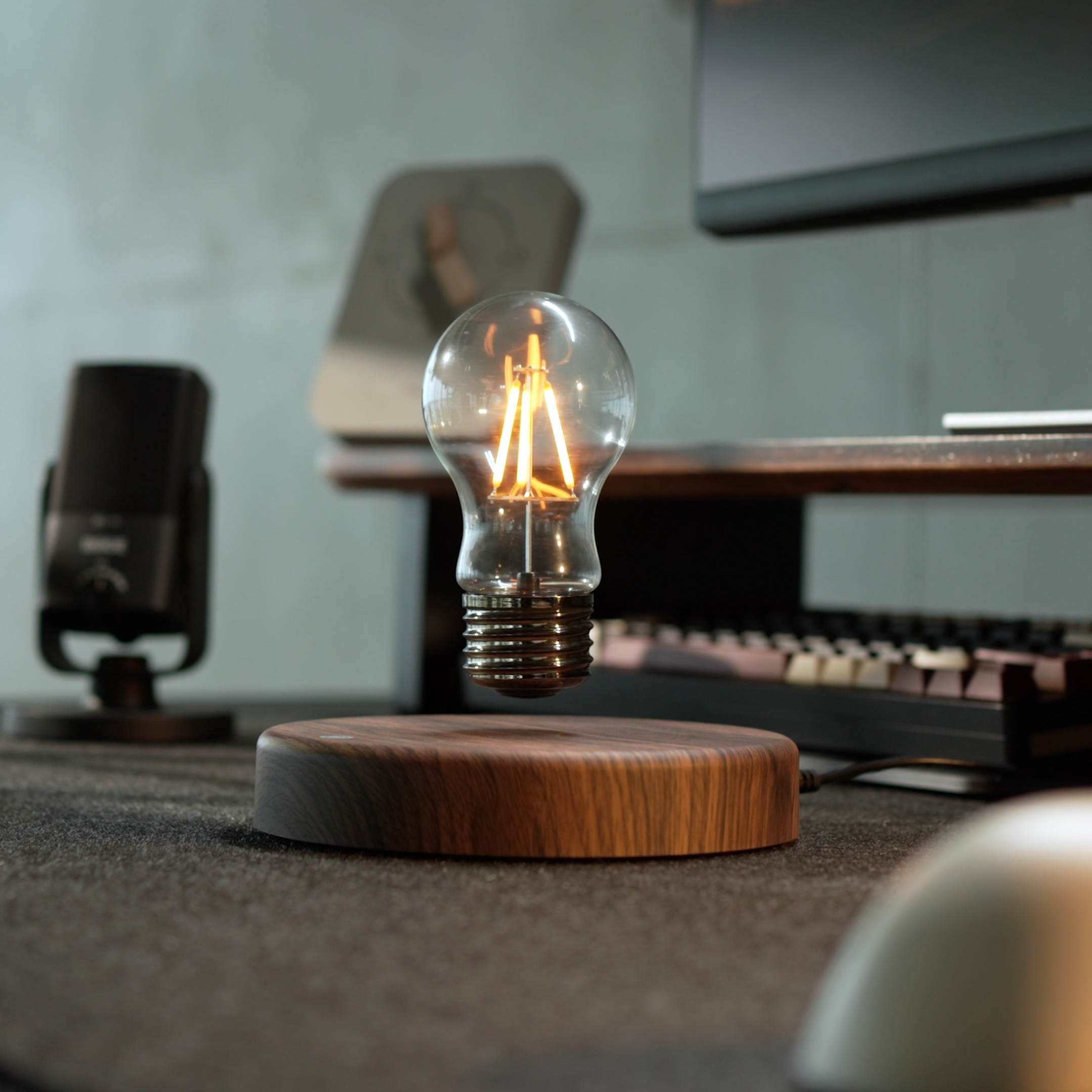 Levitating Light Bulb Design Lamp