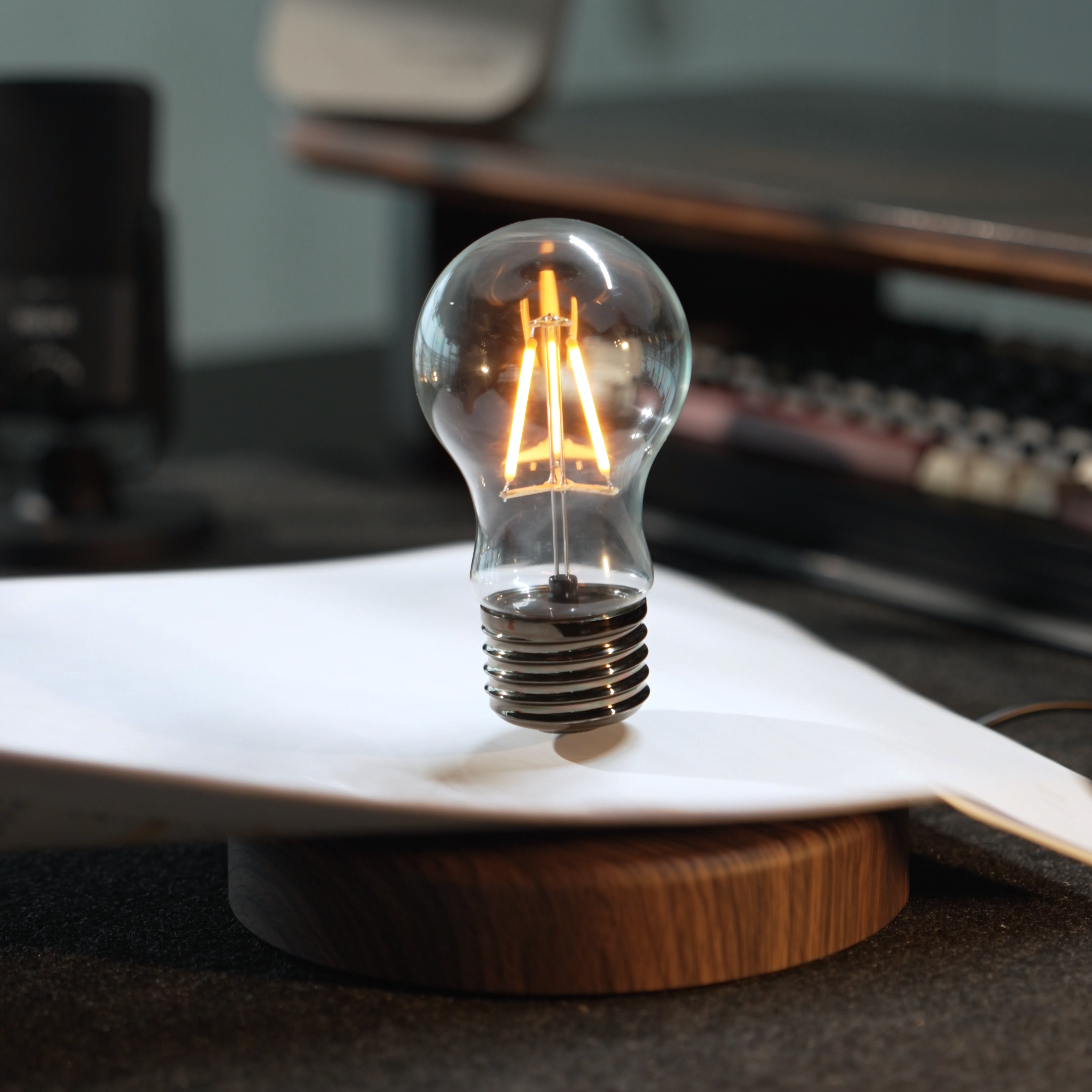 Levitating Light Bulb Design Lamp