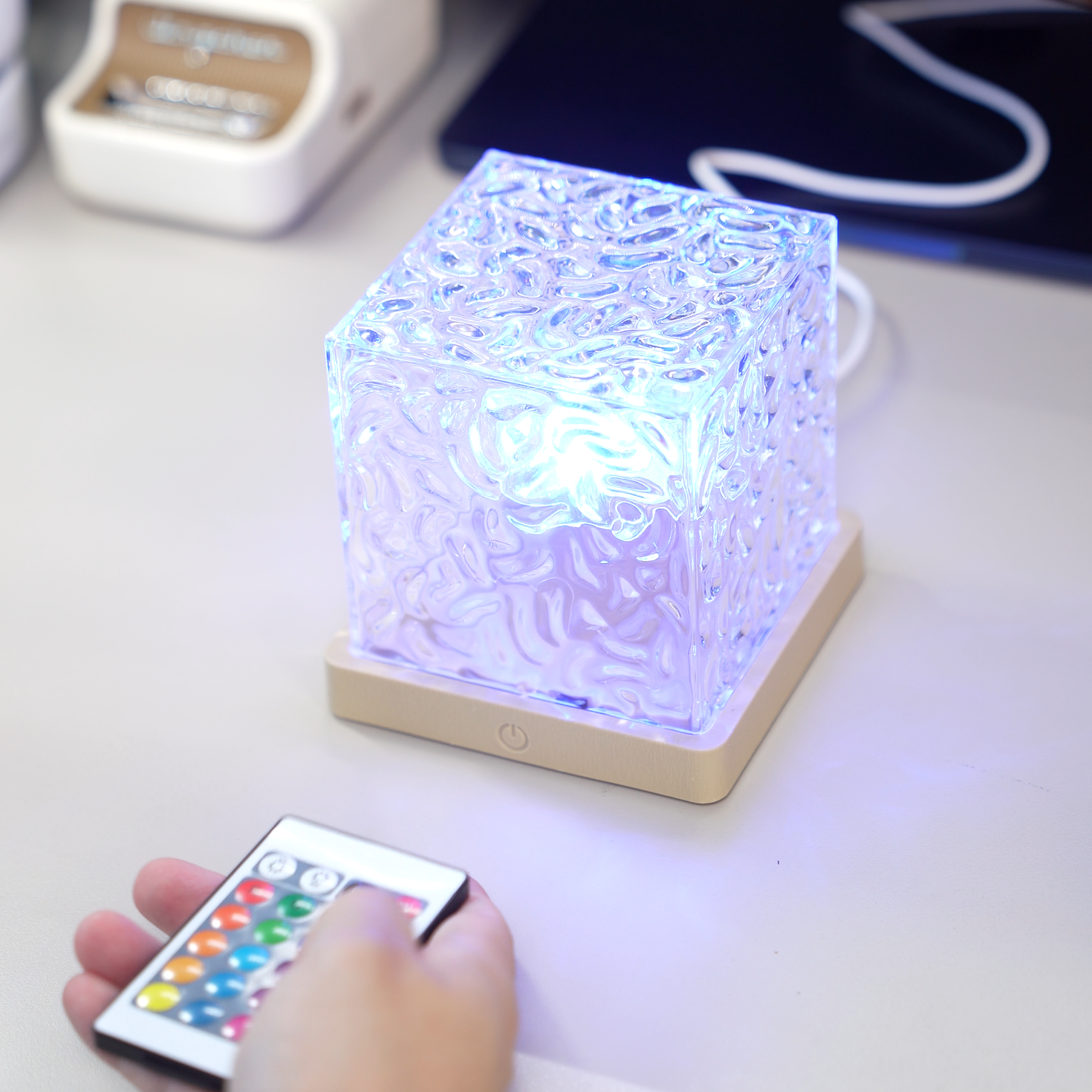 Crystal Ripple Night Lamp