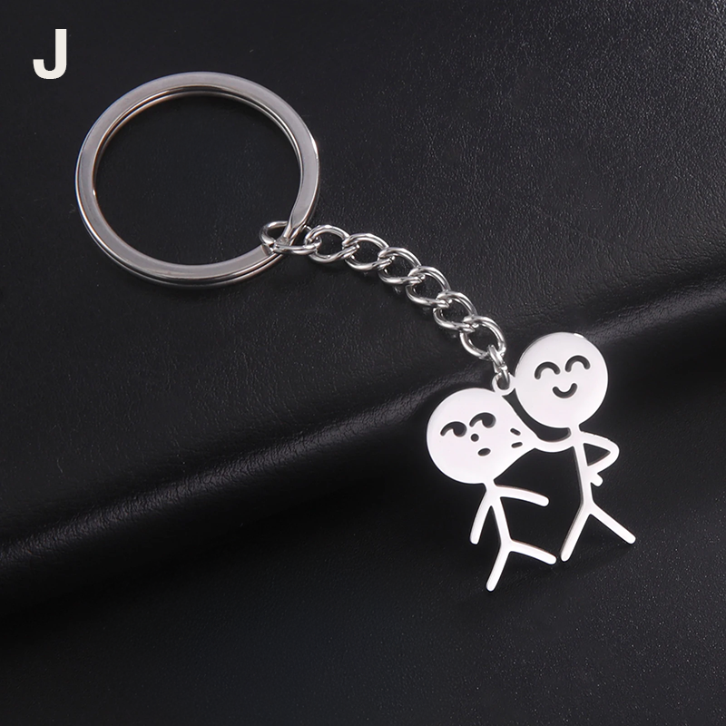 Funny Finger Stickman Keychain